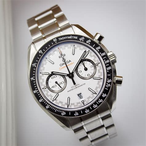 omega speedmaster racing 44mm|omega speedmaster racing white dial.